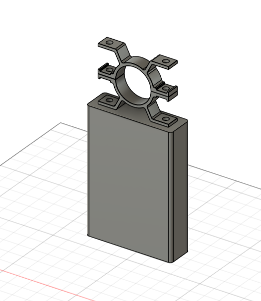 Vue 3D d'un des points d'accroche'
