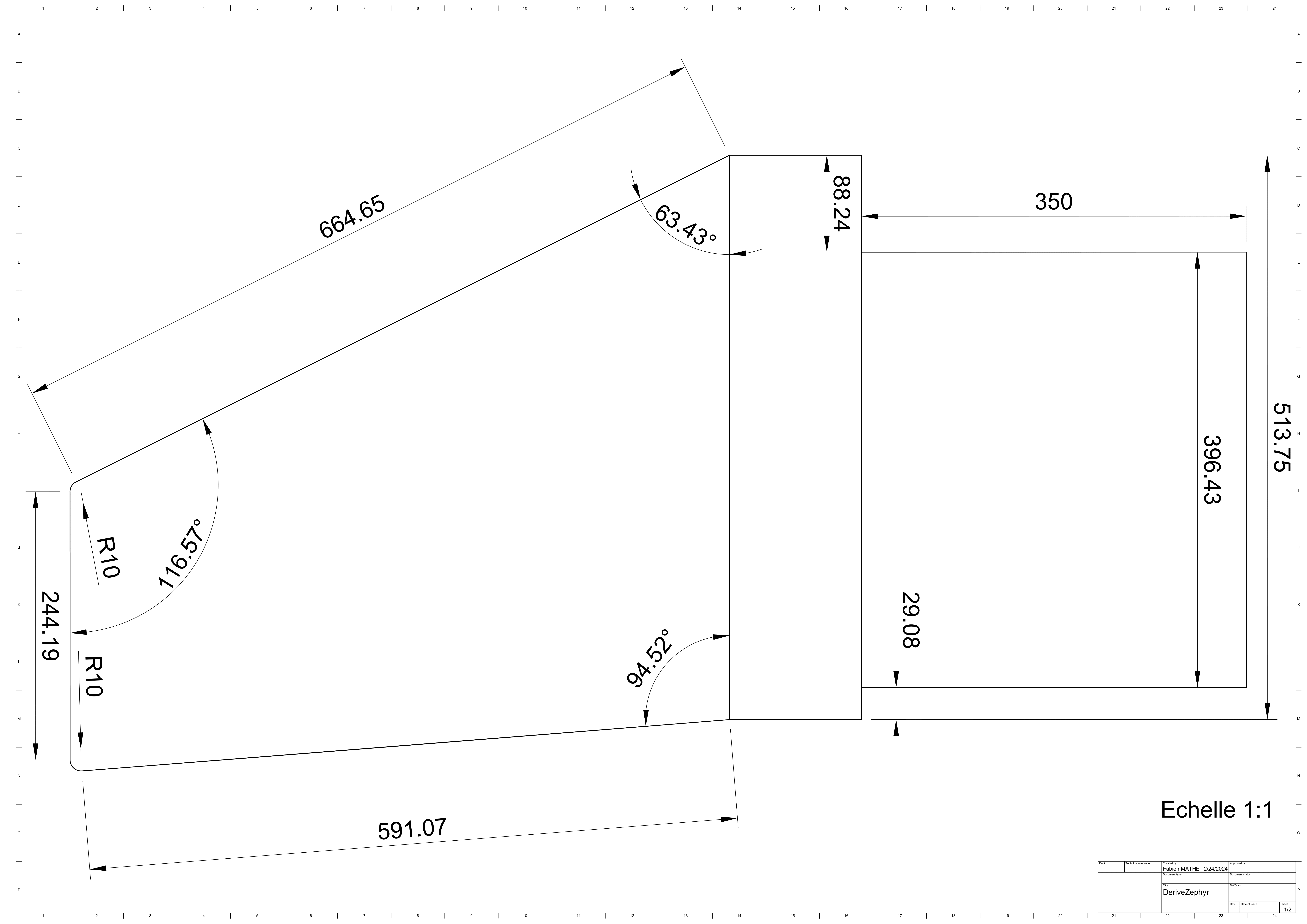 Plan 1/2 de la dérive