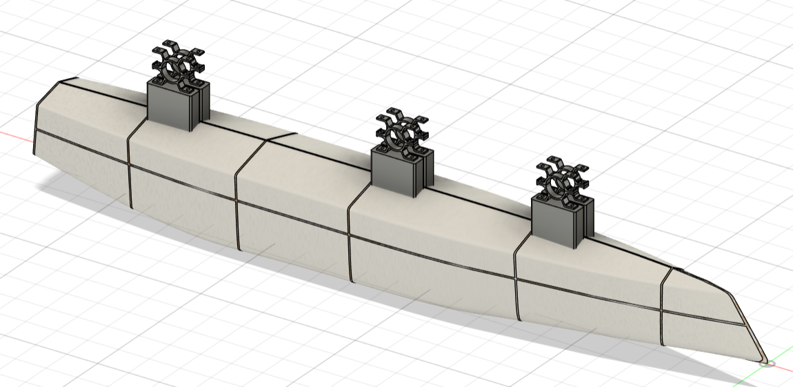 Vue 3D d'un flotteur